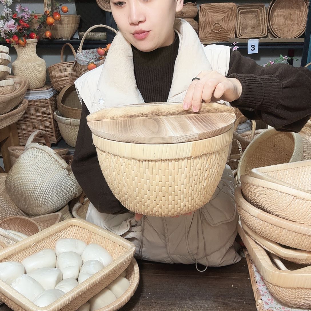 得***愿木25×18红斗+28厘米盖子