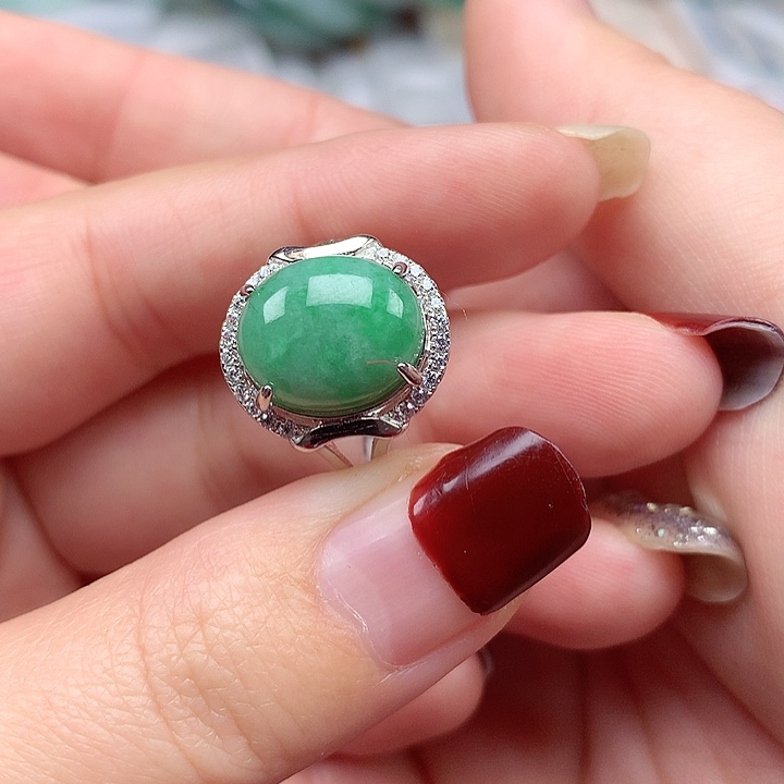 翡翠颈饰银S925镶嵌翡翠