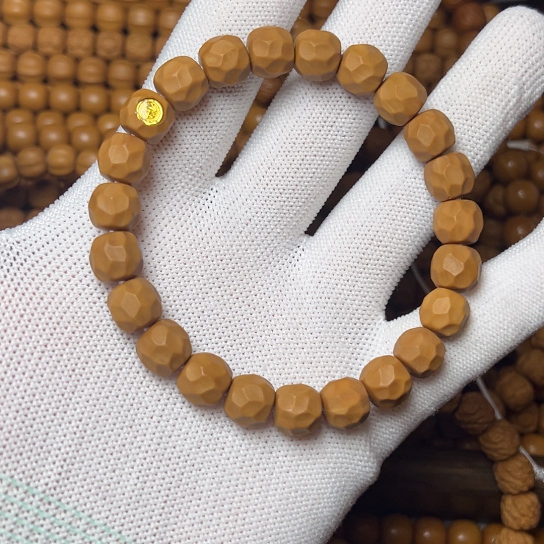 旧***海猴头核桃手串微瑕猴头小奶酪