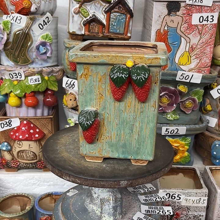 粗陶材质多肉花盆