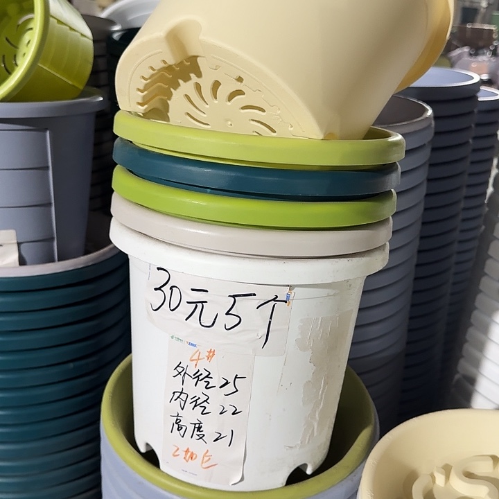 四季4#口径25灰白8个无托