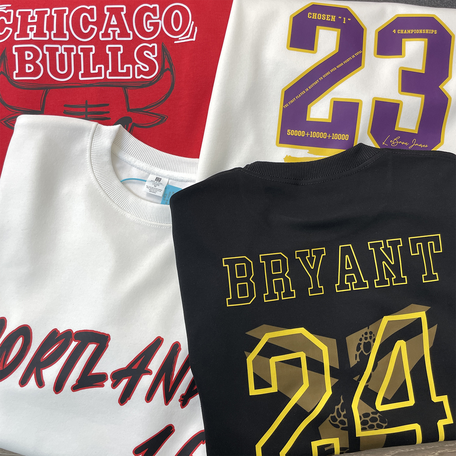 【断码圆领卫衣】长袖篮球宽松棉美式T恤重磅运动休闲套头男秋冬潮