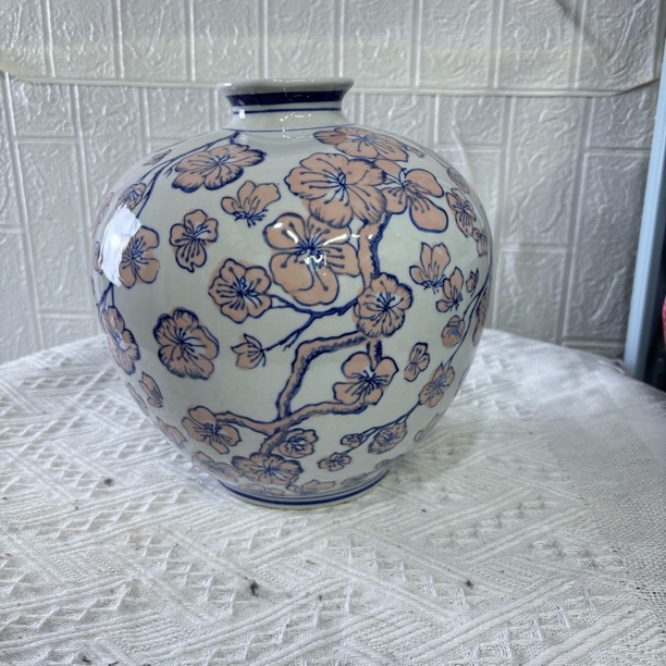 陶瓷大肚花瓶摆件桌面电视柜摆件