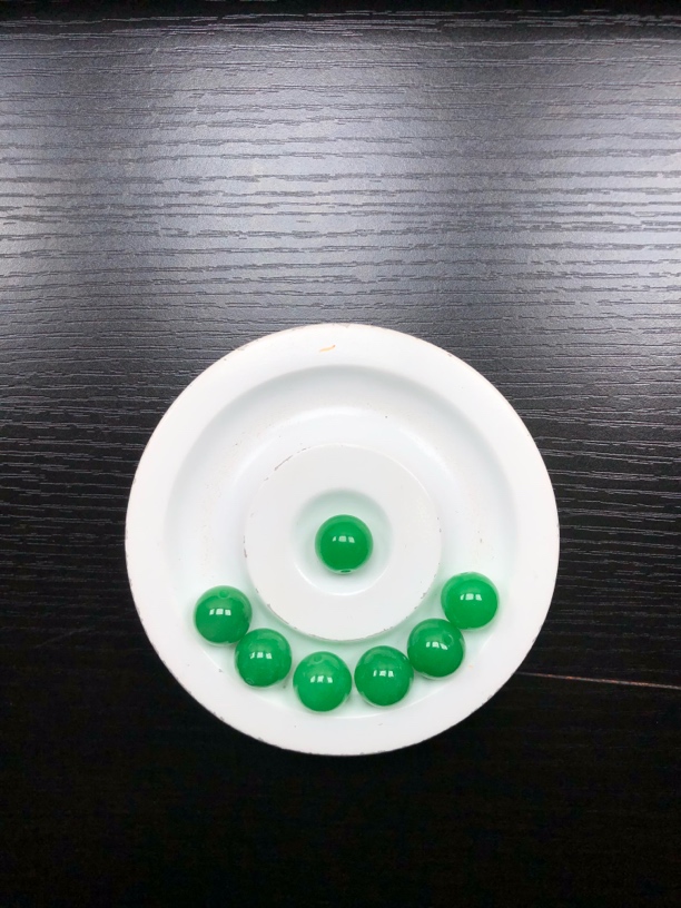 绿翡卡9➕翡翠散珠一颗/多样性发货