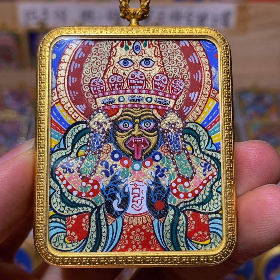 u***.吊坠扎基拉姆纯手绘唐卡