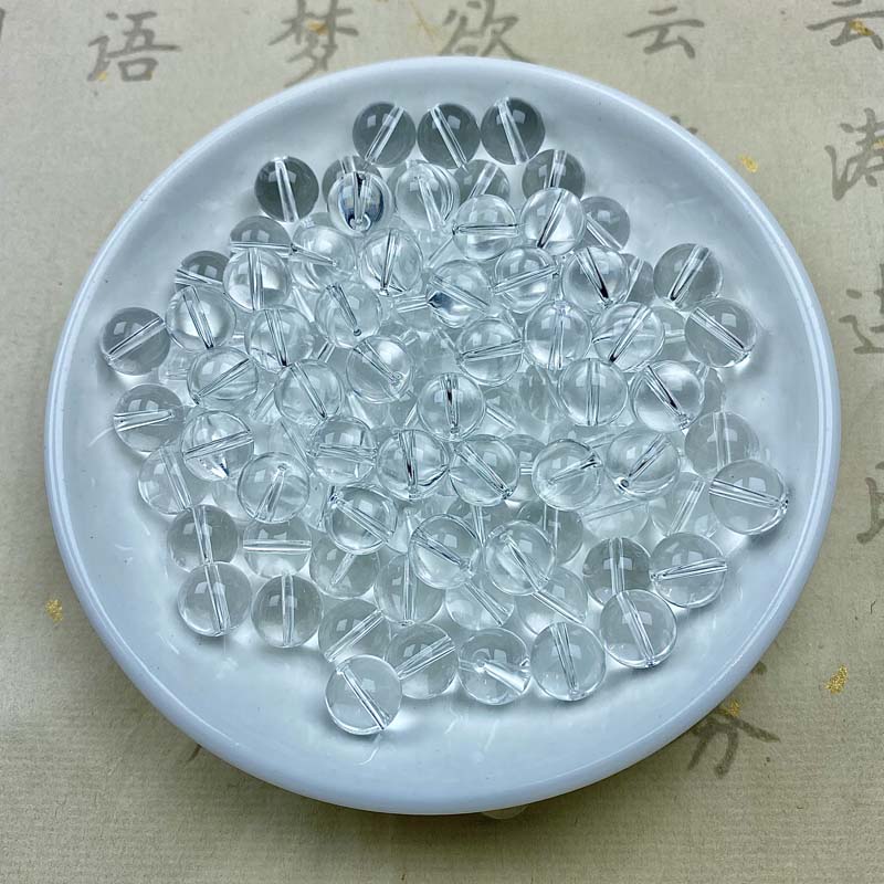 白晶半成品石散珠8MM 25颗