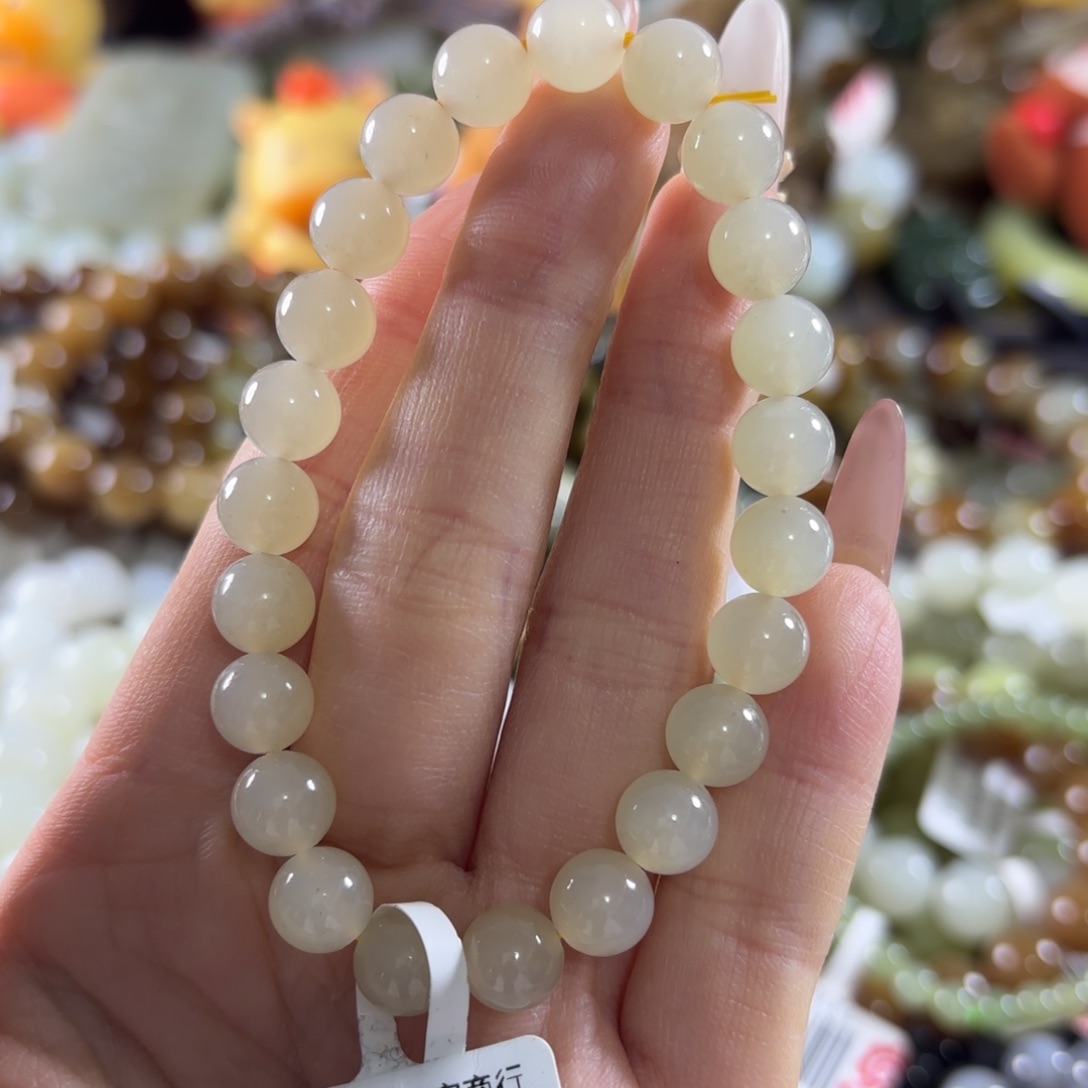 和田玉未镶嵌手串385