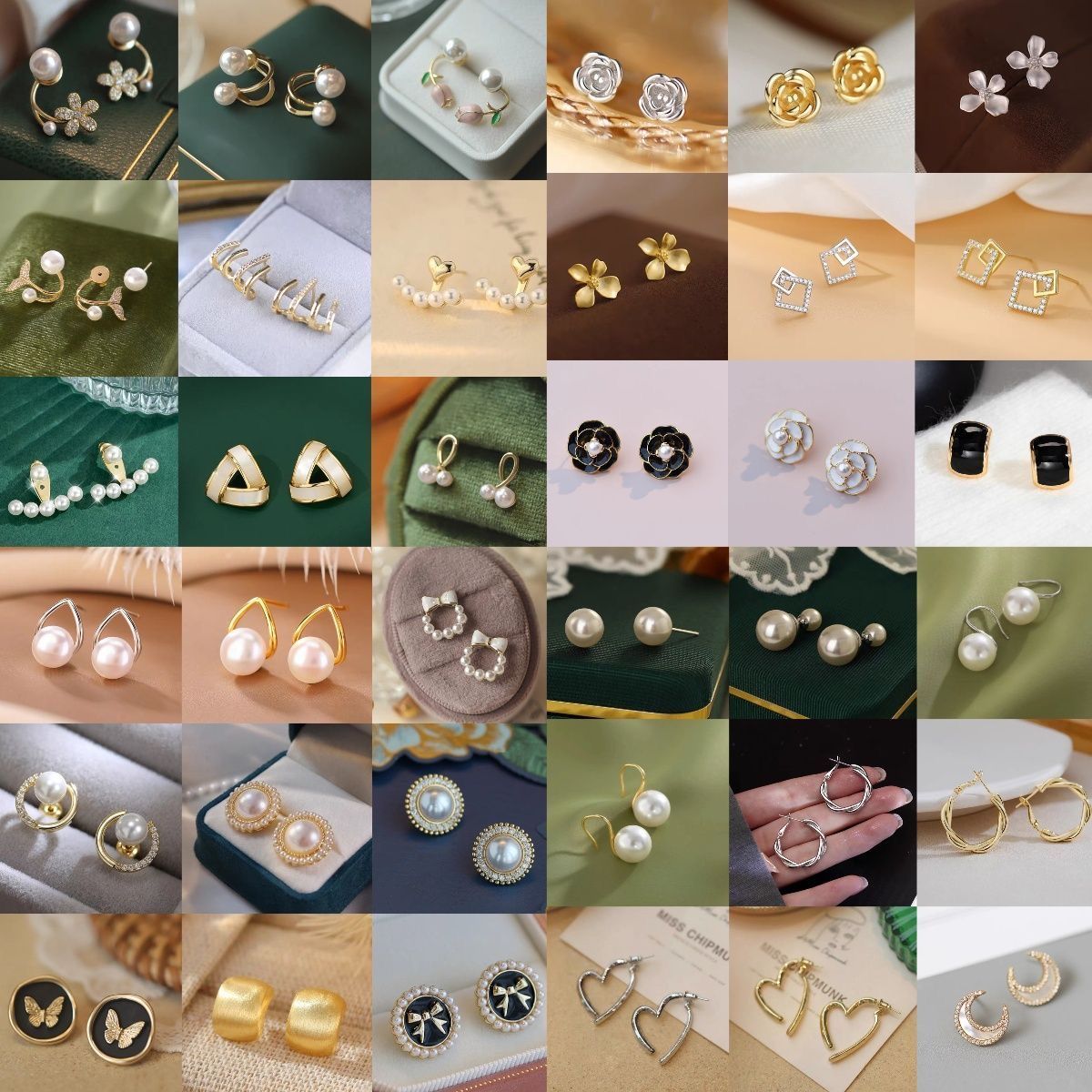 合金玻璃耳饰 非金属气质耳钉不挑款式100g