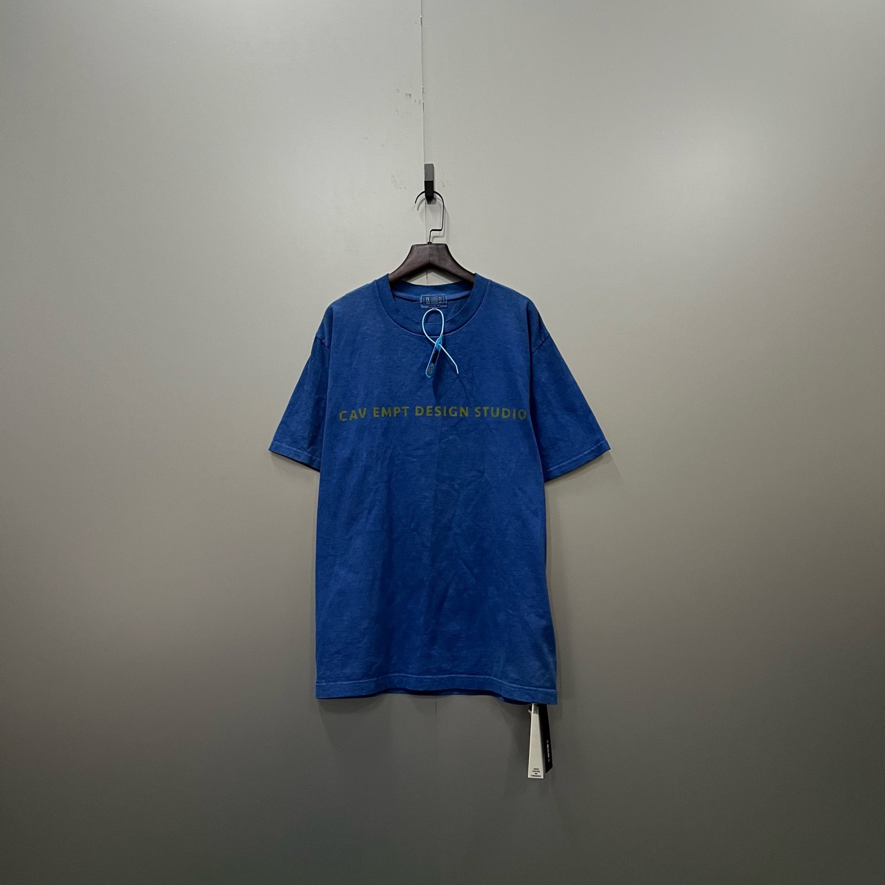 95新 Cav Empt （cc2）蓝色背后贴布印花短袖 M码/500425