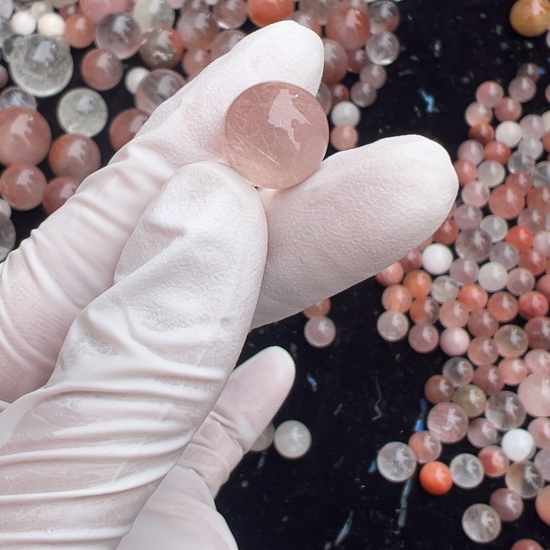 水晶水晶兔毛单珠12mm打孔不退换未镶嵌V****n