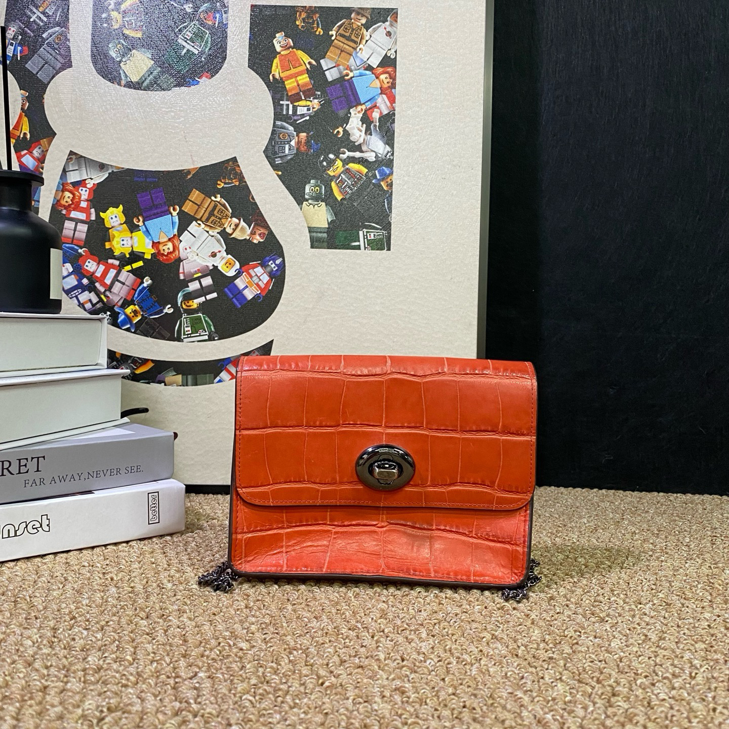 95新 COACH/蔻驰 21859斜挎包17*12