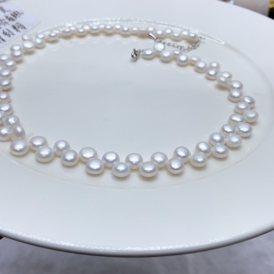 淡水珍珠颈饰合金