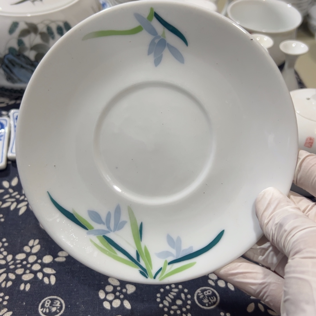 醴陵高温瓷15厘米手绘