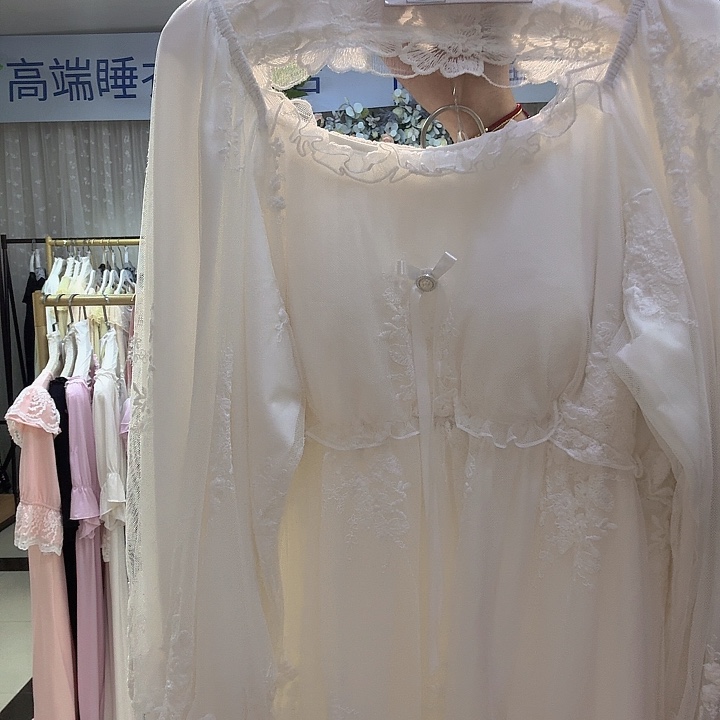 三醋酯纤维法式宫廷款两件套