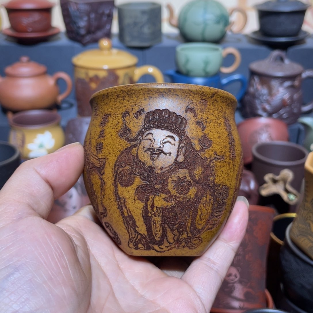 原矿紫砂手工主人杯