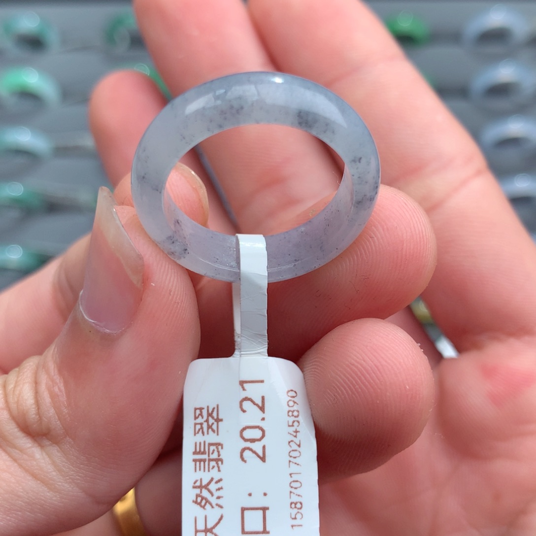 翡翠未镶嵌戒指天然