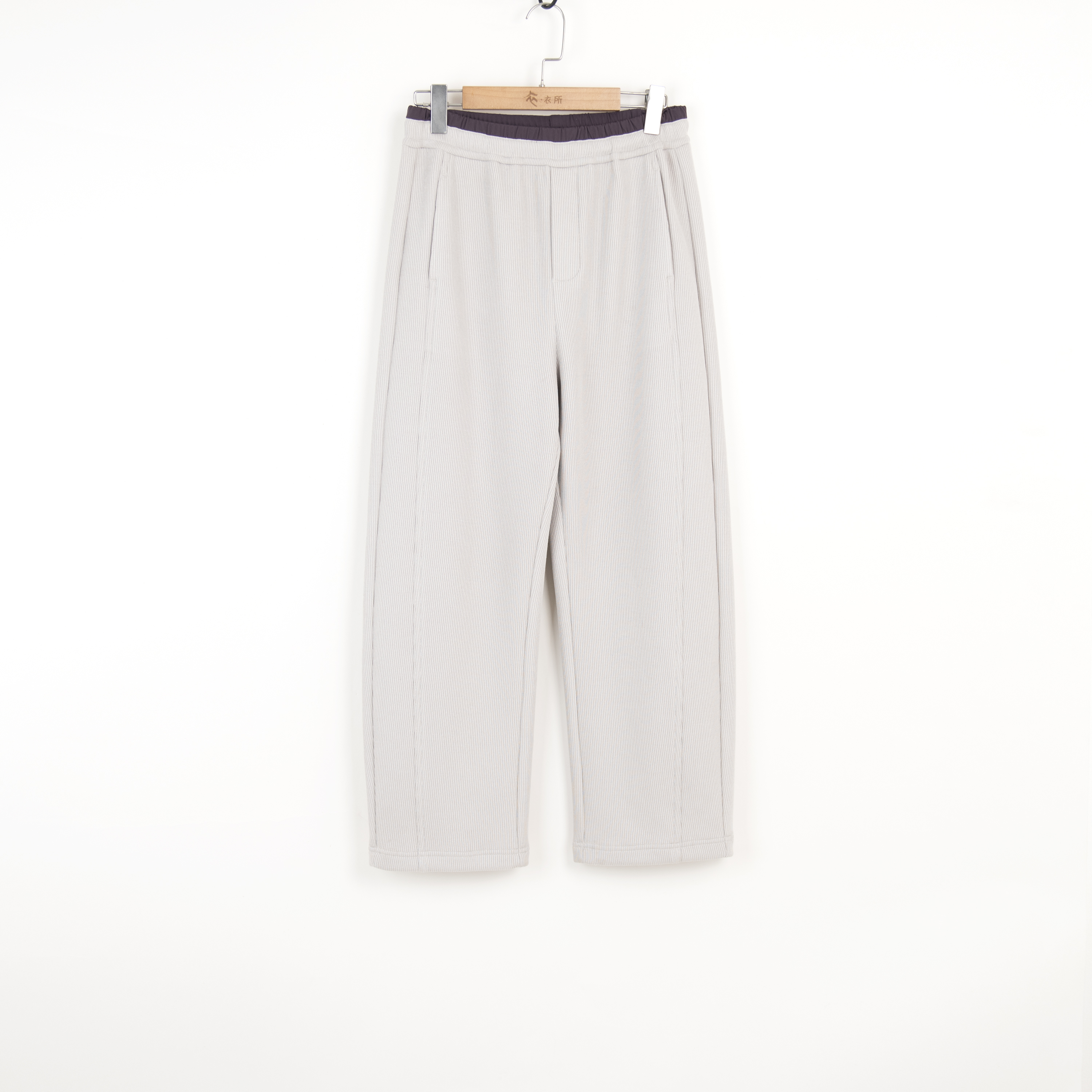 华人杰加绒直筒裤宽松舒适女士时尚垂感简约舒适直筒休闲裤