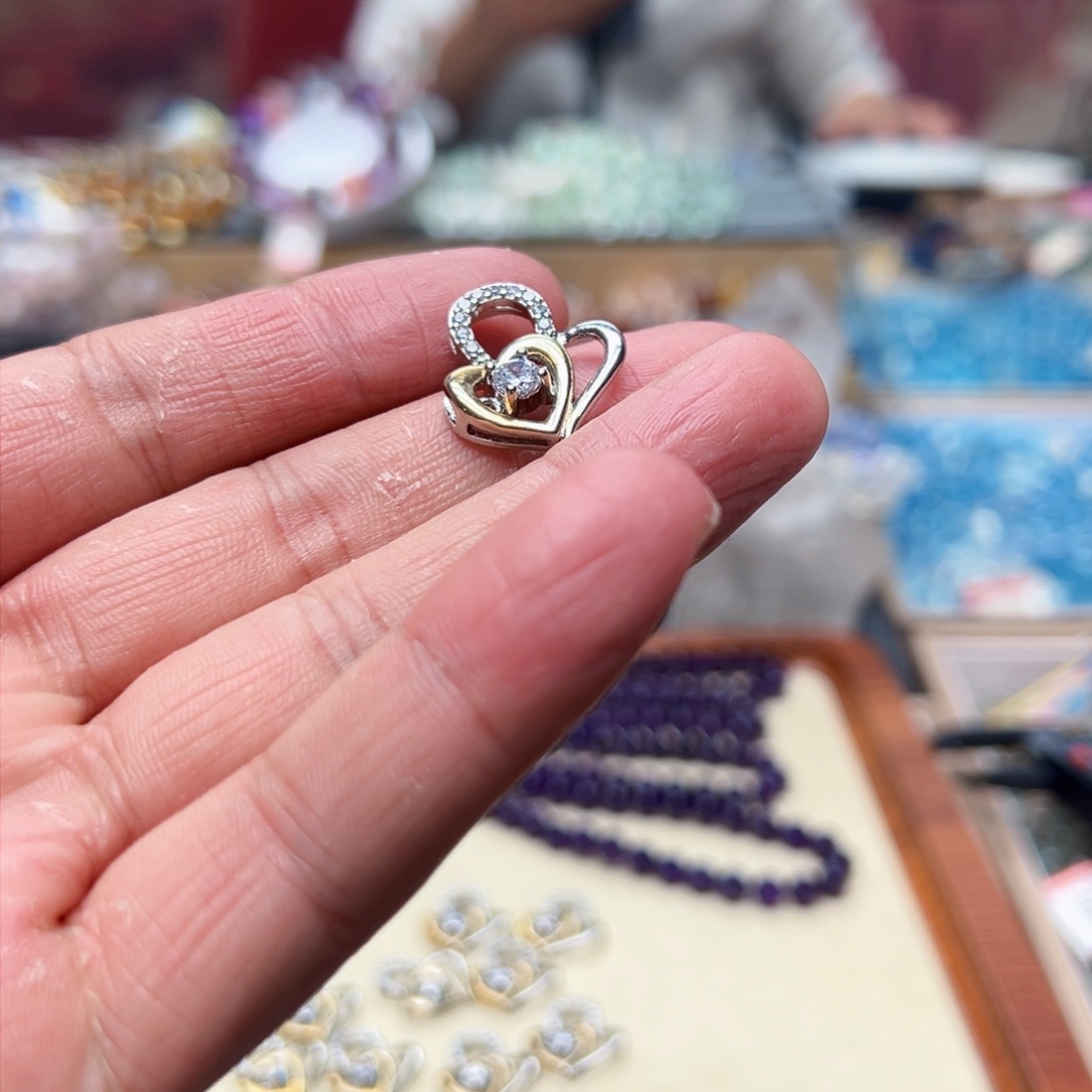 未镶嵌手链水晶夕*莫桑吊坠