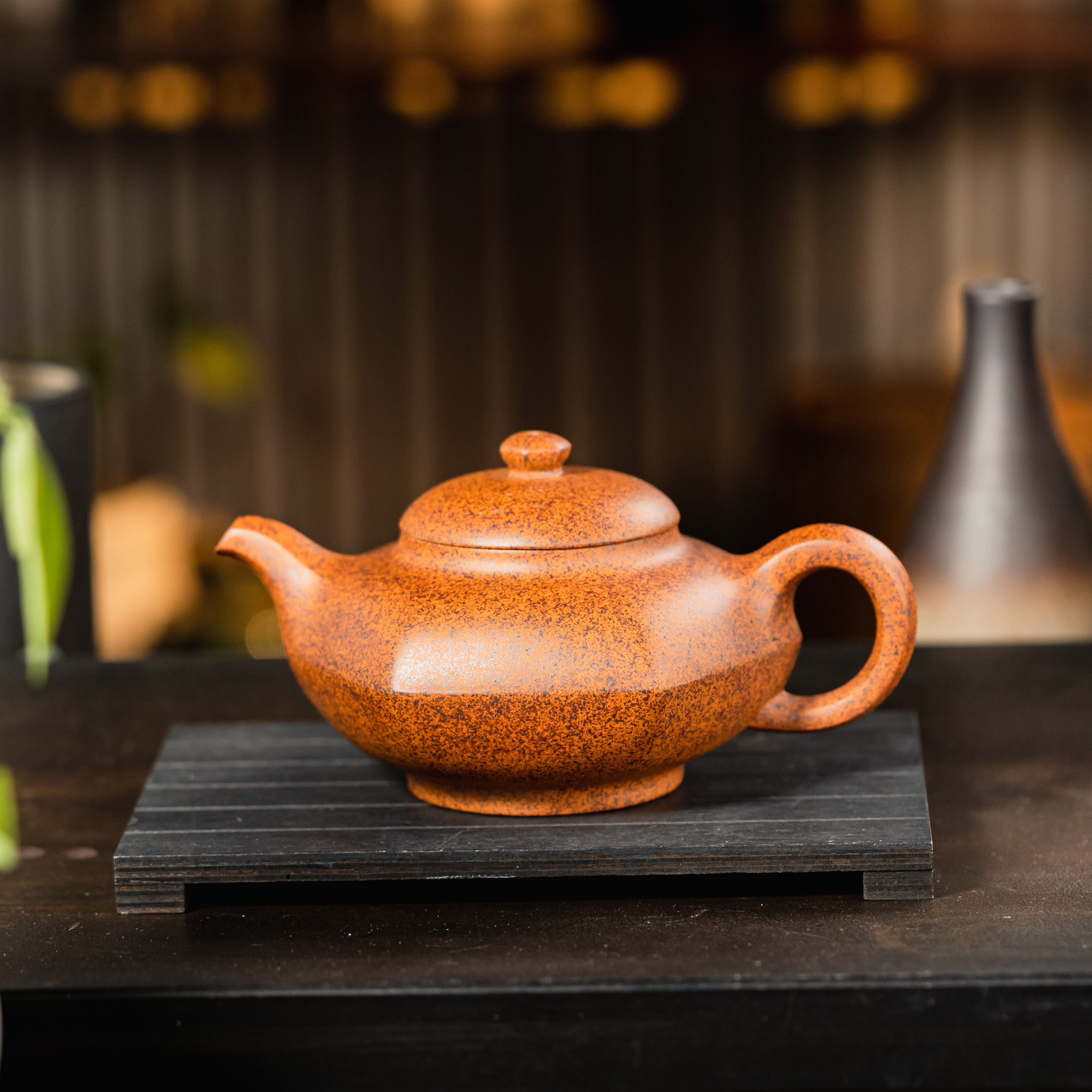 LF-048 宜兴手工紫砂 六六合欢