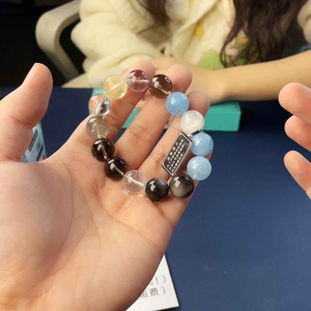 水晶手链银S925镶嵌