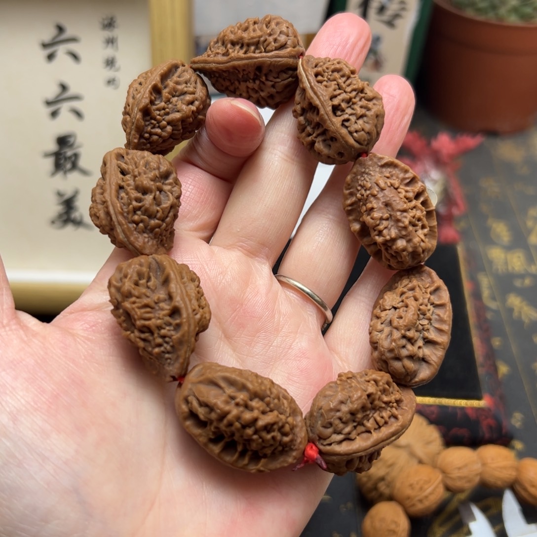 @***扬把件文玩核桃2.0绣花鞋手串