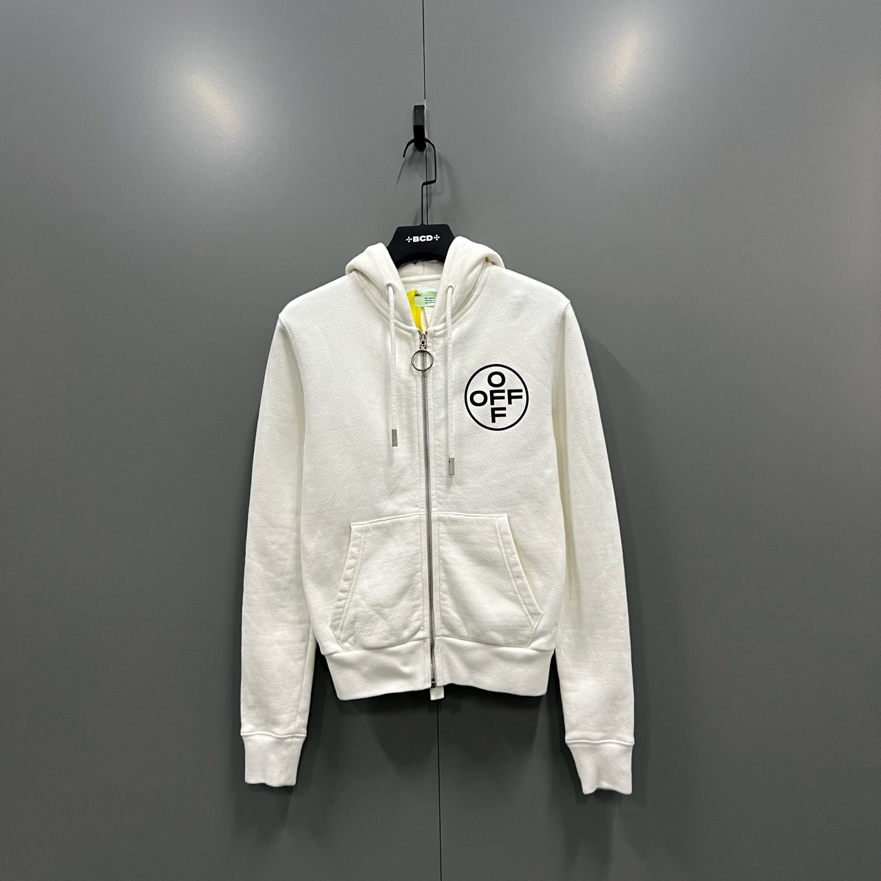 95新 OFF-WHITE (ll) ow 涂鸦箭头拉链帽衫 XXS码ki302935