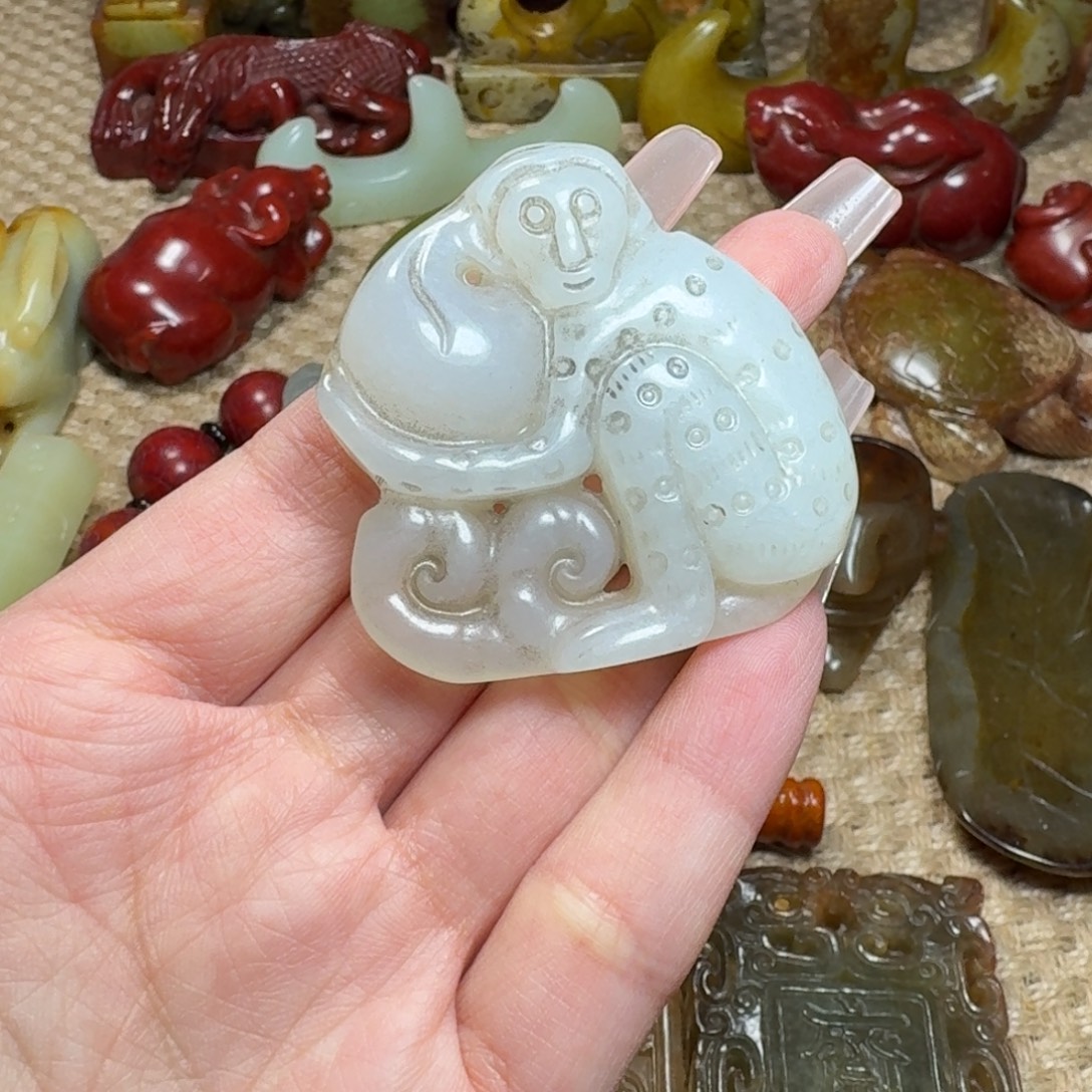 吊坠白玉菩提挂件