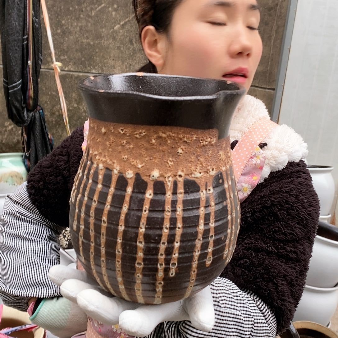 紫砂花盆瑕疵口15高20