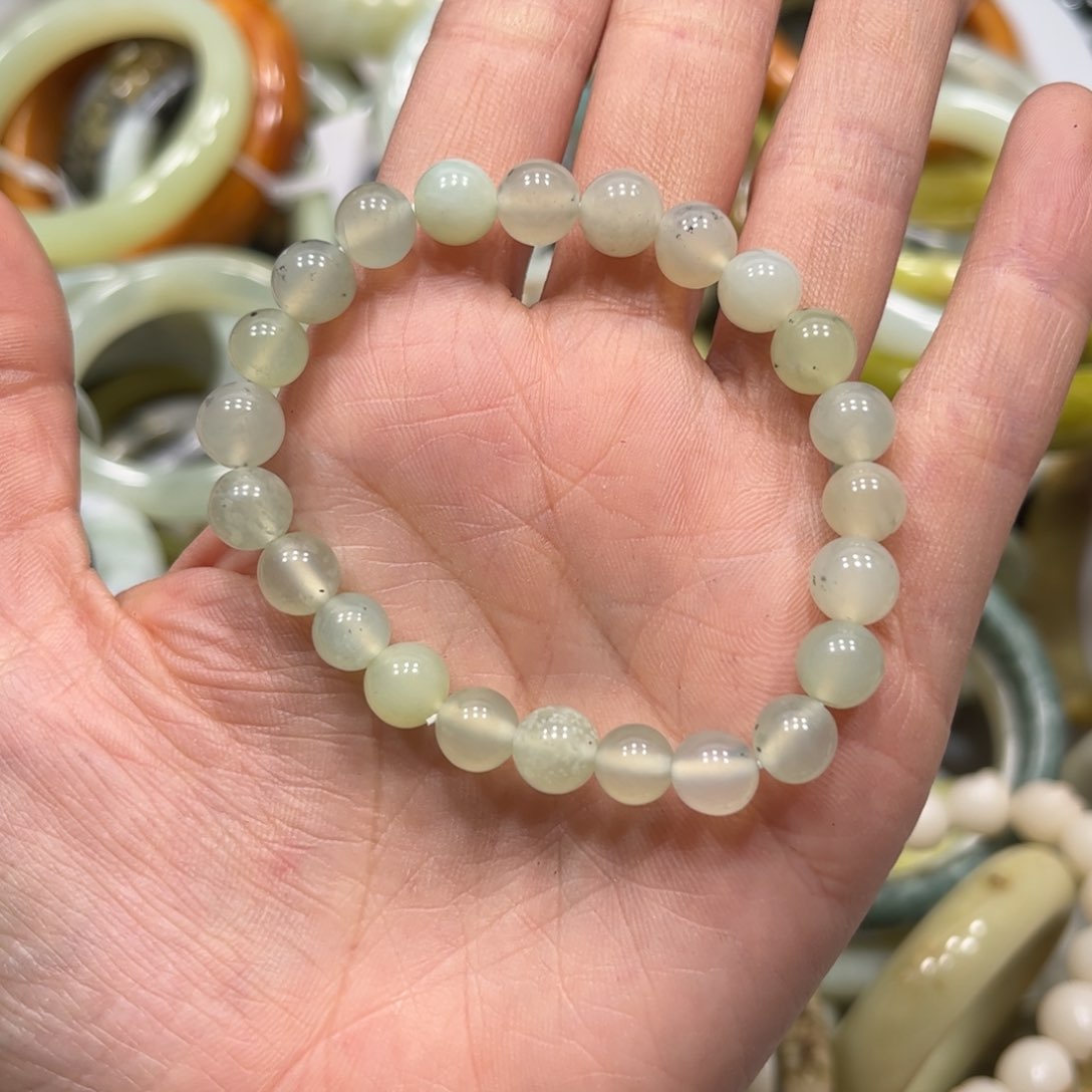 蛇纹石玉手链未镶嵌