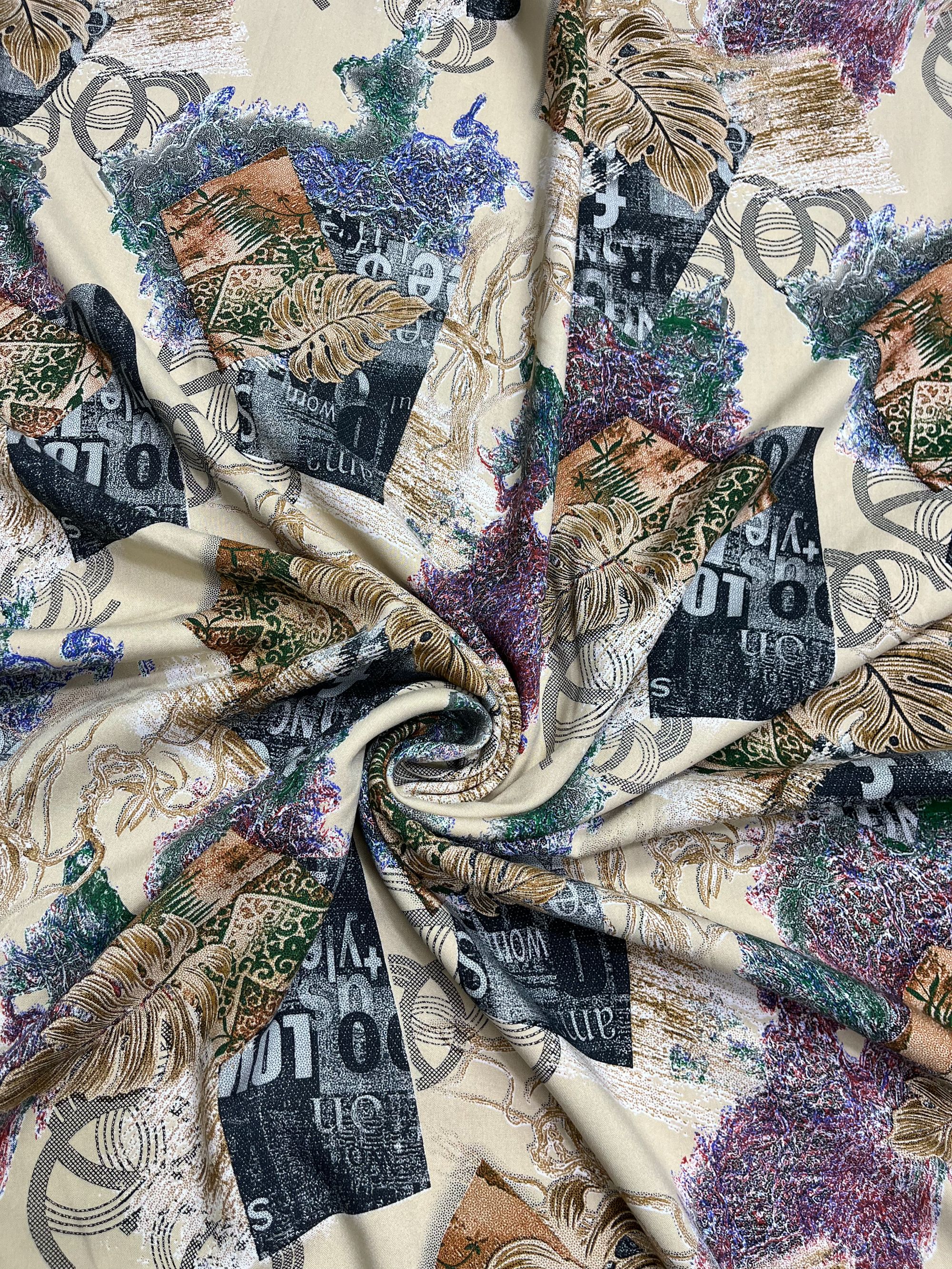 【绫绸】高端雕印棉绸—都市叶韵