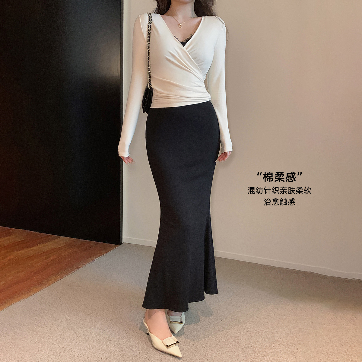 【现货清仓】 显瘦鱼尾半身裙法式优雅知性包臀裙