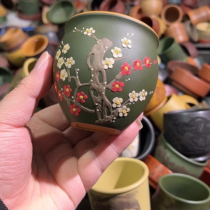 紫砂茶杯全手工紫砂主人杯