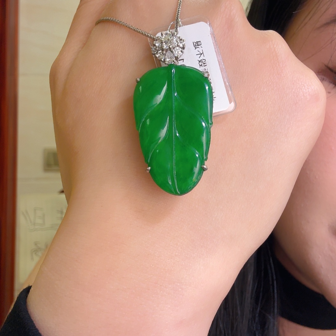 翡翠银S925镶嵌吊坠(不含链)吊坠