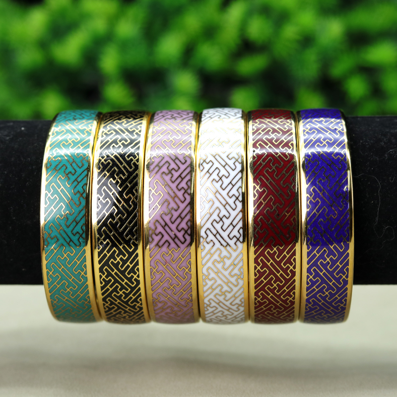 非遗技艺 景泰蓝万锦纹手镯 