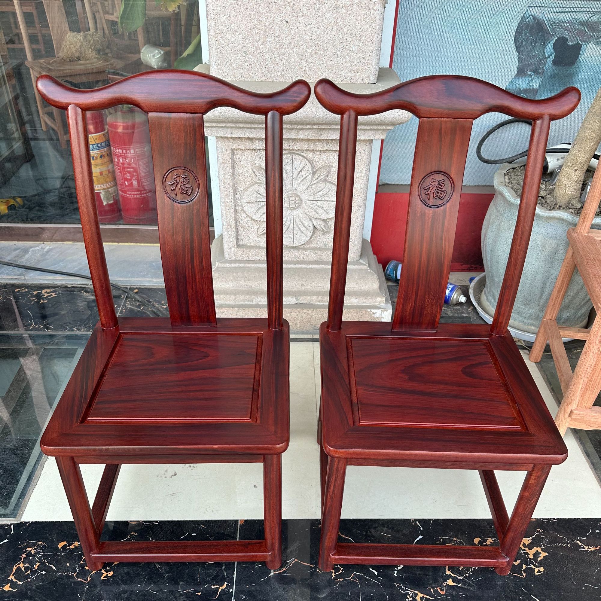 南美酸枝官帽椅  休闲椅 