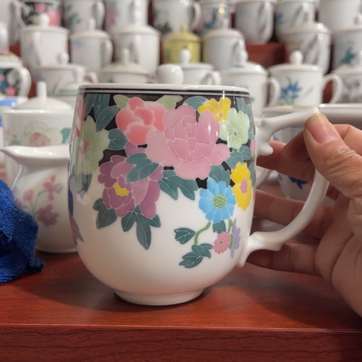 瓷醴陵釉下手绘500毫升