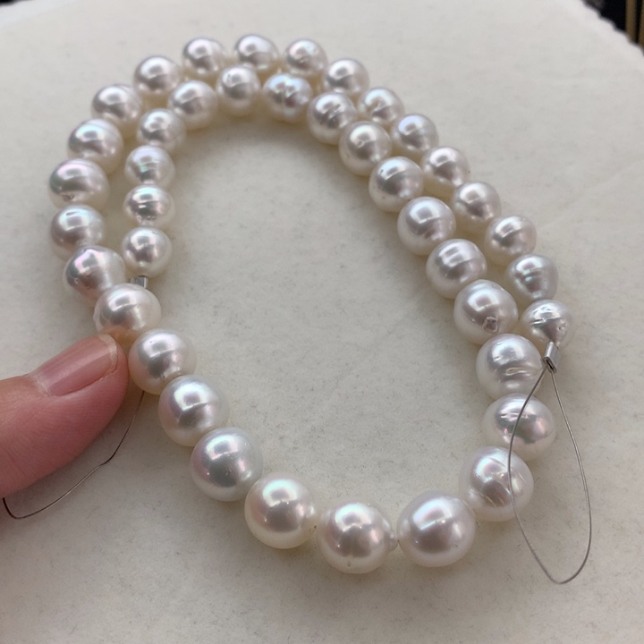 银S925镶嵌项链海水珍珠