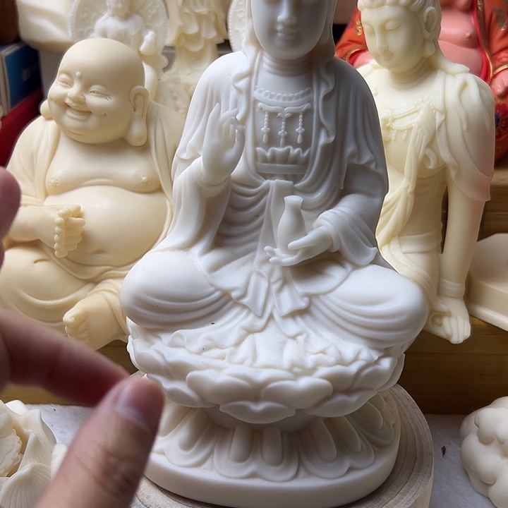 ღ***兰藤观音20公分摆件加底座赠品