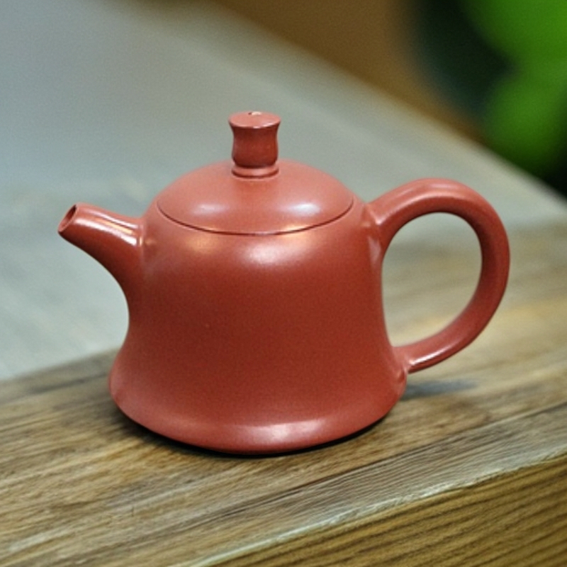 原矿朱泥全手工80cc小容量金钟泡茶紫砂壶功夫茶具