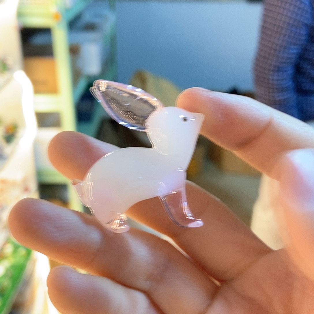 琉璃手工艺品兔子