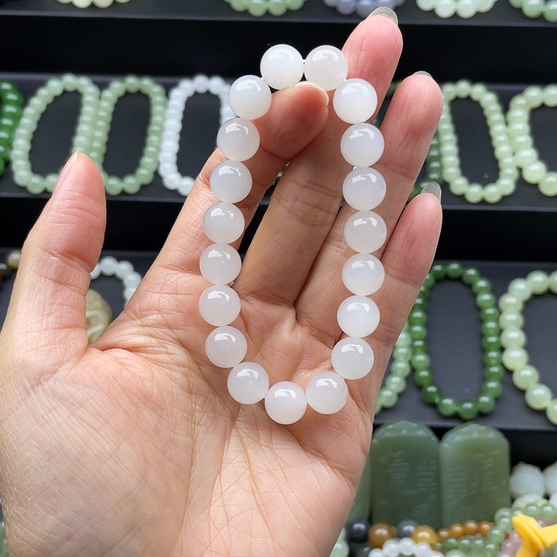 和田玉未镶嵌手链