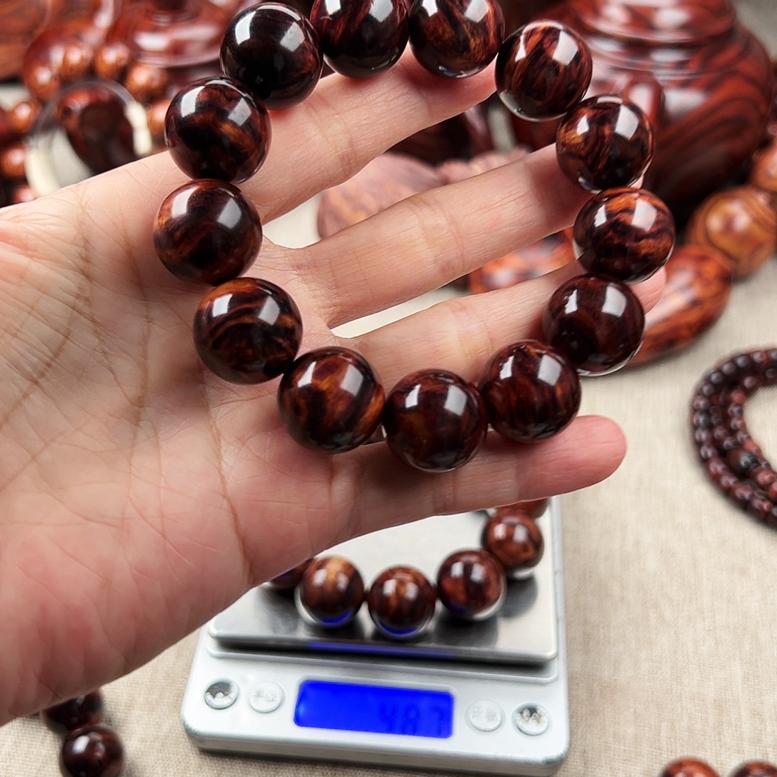 高***鹰手串/手链黄花梨/降香黄檀