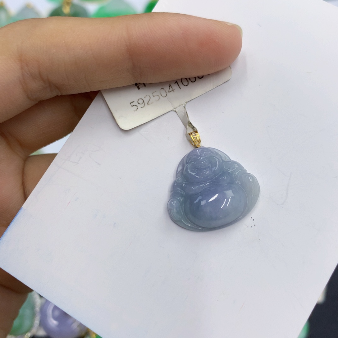 翡翠18K金镶嵌颈饰翡翠