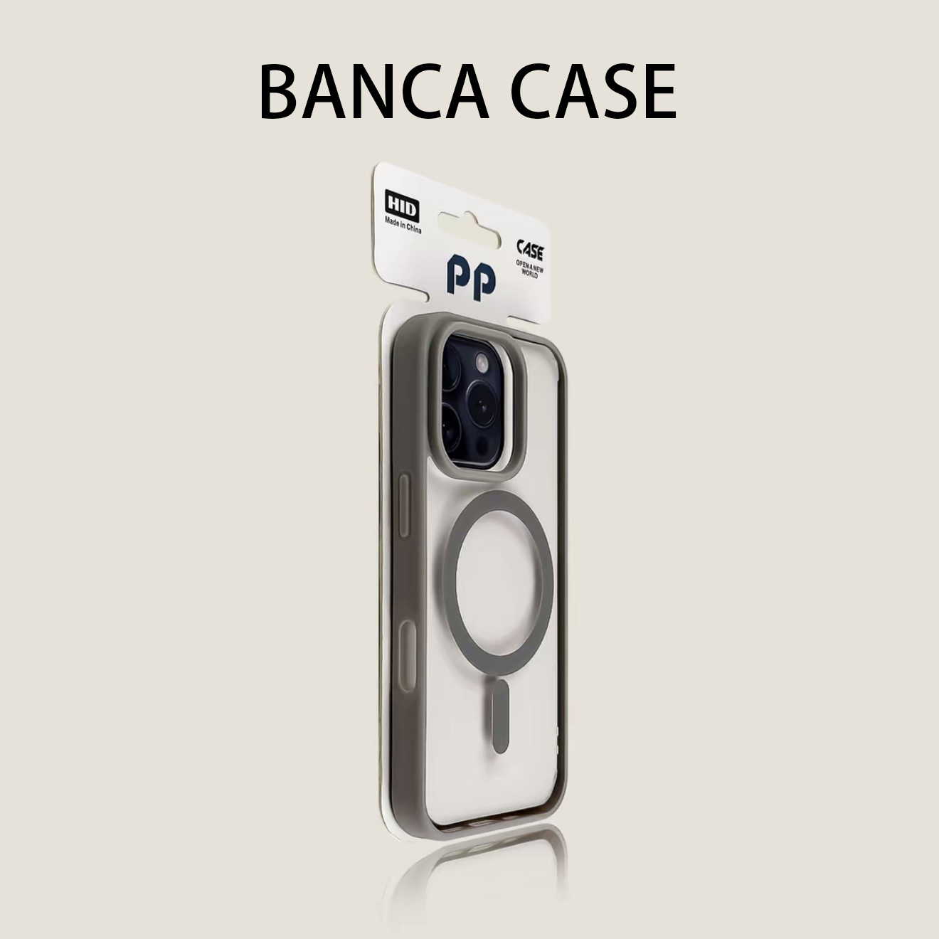 BANCA磨砂肤感磁吸适用iPhone16promax苹果15手机壳14/13透明12男