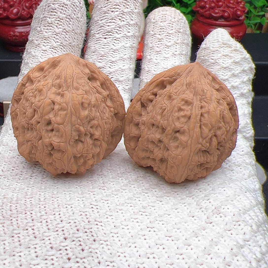 文玩核桃把件熊*琂正版承德红玛瑙，尺寸37.5，非涞水