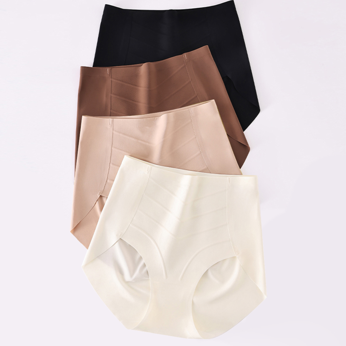 三合一无痕高腰收腹提臀内裤塑形裤女款偶若风夏季薄款WN050503