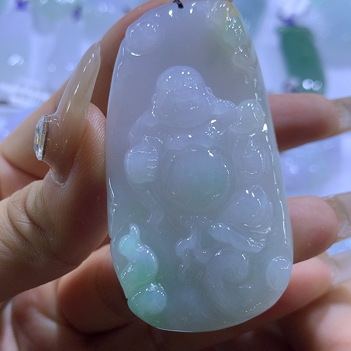 翡翠未镶嵌颈饰天然翡翠A货吊坠