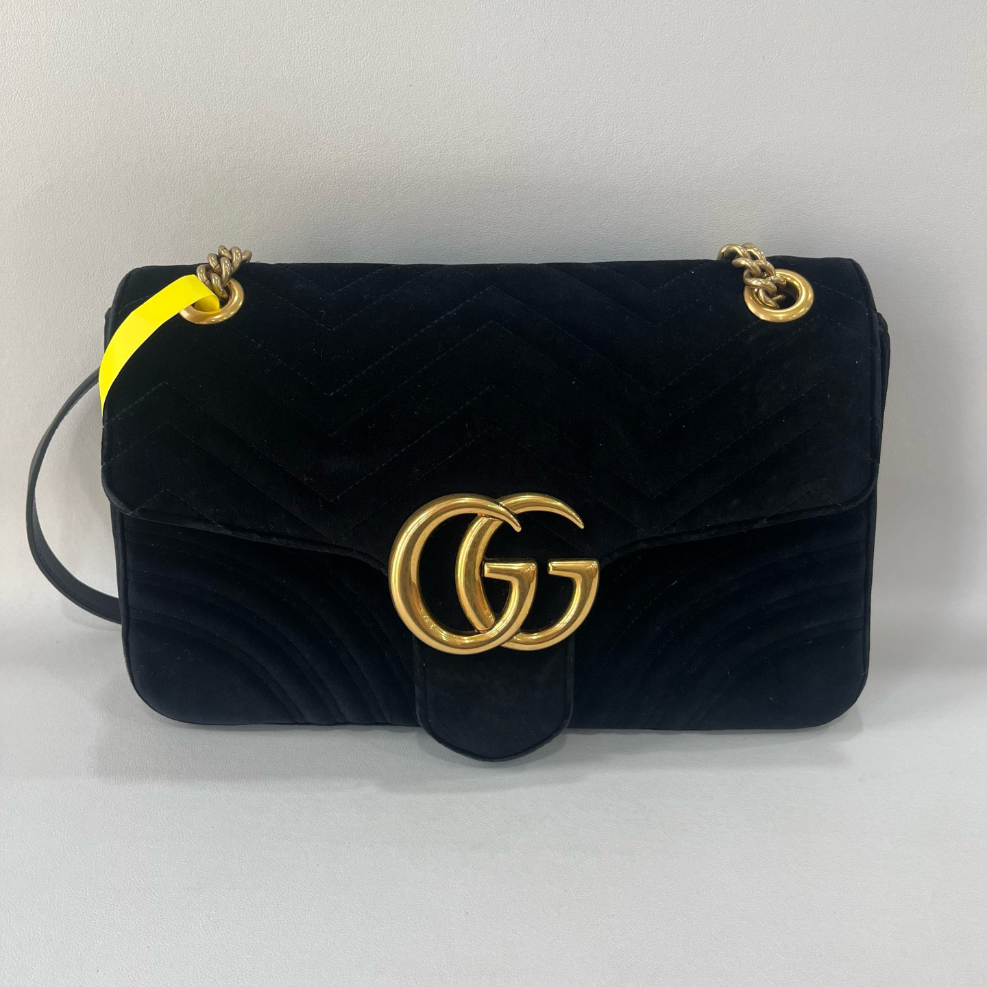 95新 GUCCI/古驰 捐金沉珠/丝绒马蒙30