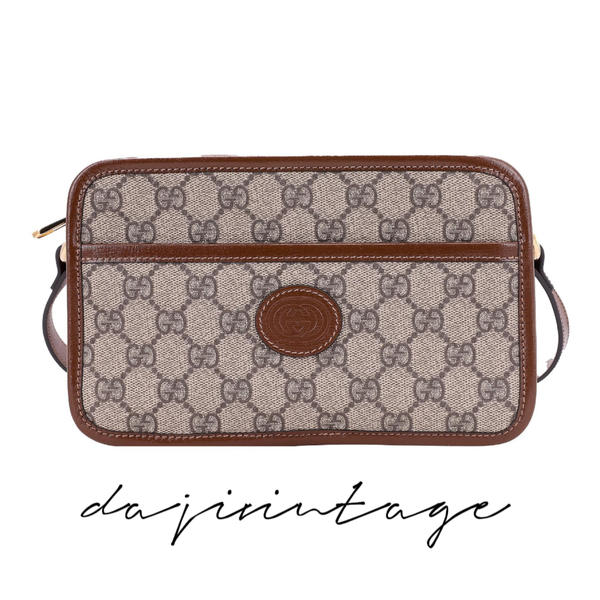 95新 GUCCI/古驰 大吉中古3/Gucci古驰老花相机斜挎包