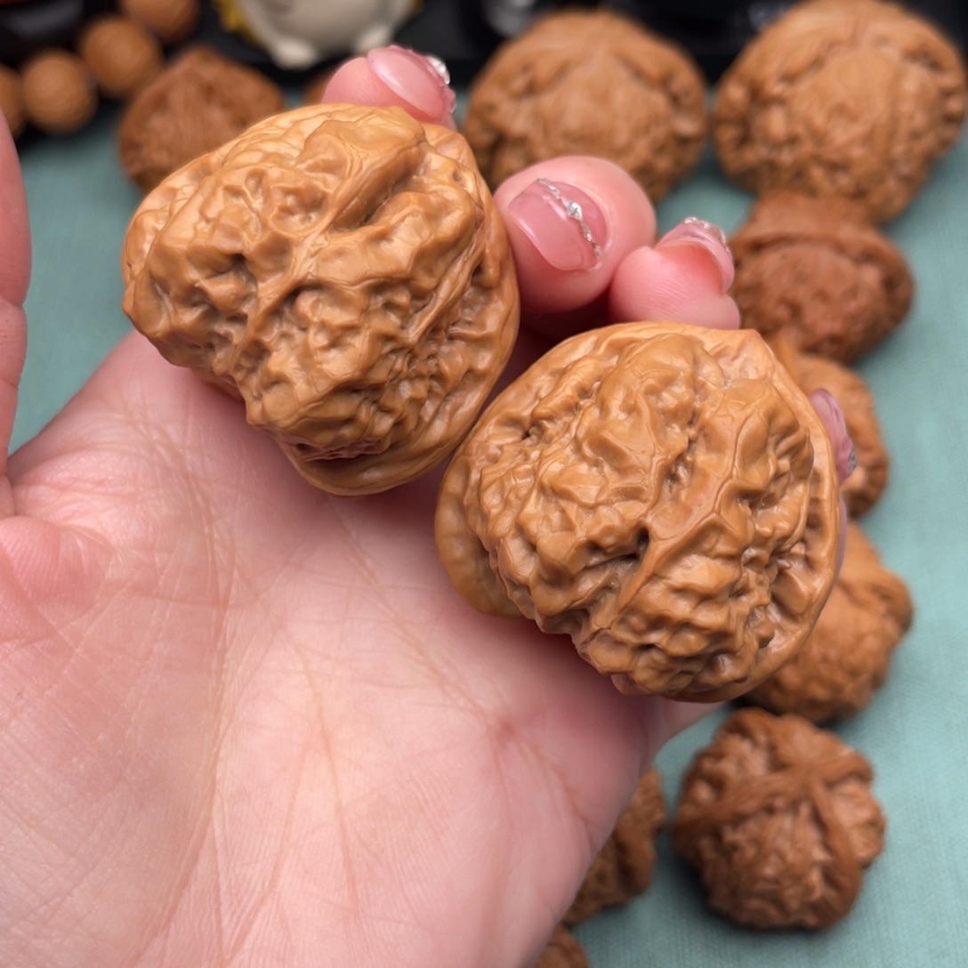 文玩核桃把件全品双开背三角蛙40